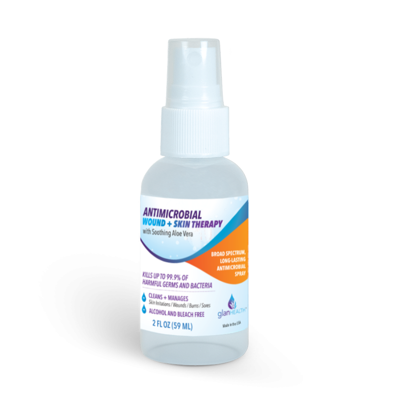 Antimicrobial Wound Care Spray Experts Sanitizing Solutions   GH Antimicrobial Spray 2oz Final 800x800 